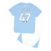 Manchester City Phil Foden #47 Babykleding Thuisshirt Kinderen 2023-24 Korte Mouwen (+ korte broeken)